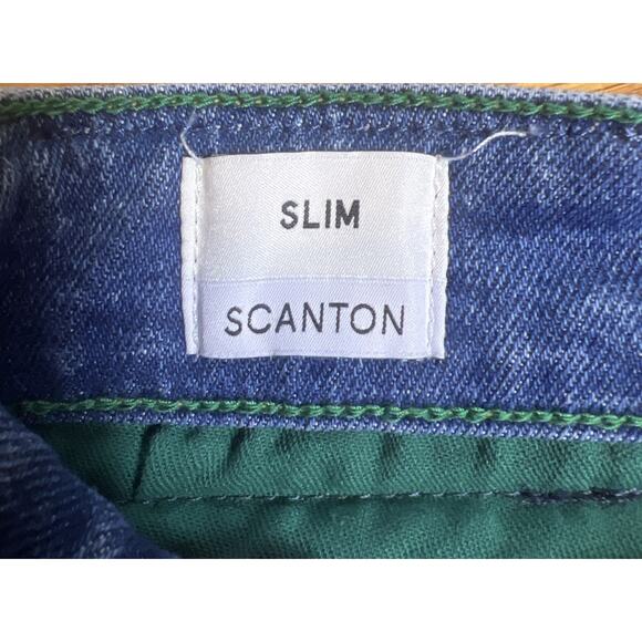 Vintage y2k Tommy Jeans Slim scaton 36 x 32 recycled Blue Denim Jeans Cotton - Picture 8 of 12